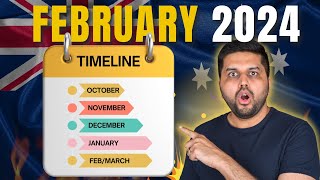 Student Timeline For FebruaryMarch 2024 Intake in Australia [upl. by Notlrac]