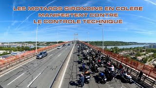 Manifestation de la FFMC contre le Contrôle Technique des deux roues motorisés [upl. by Ashli845]