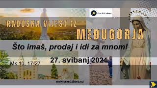 148 Evanđelje dana iz Međugorja  Kako Isus pobjeđuje duh korupcije [upl. by Irtimed]