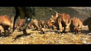 Walking With Dinosaurs 3D Gorgosaurus Attack 2013 Movie Scene [upl. by Aenal]