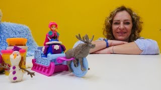 PlayDoh Knetspaß  Frozen Anna und Elsa  Spielzeugvideo für Kinder [upl. by Araik]