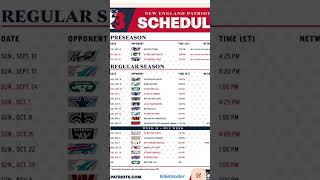 20232024 NewEngland Patriots Schedule patriotsnation doyourjob macjones gopats patriots [upl. by Leo]