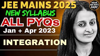 JEE 2025 INTEGRATION  ALL PYQs for JEE MAINS JANAPR 2023  EASIEST SOLUTIONS  NEHA AGRAWAL MAM [upl. by Durr]