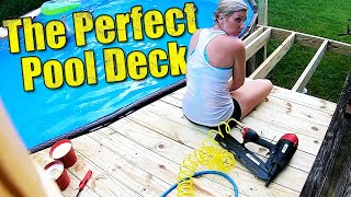 Building our Little Pool Deck [upl. by Marilla]