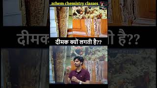 Chemistry of termites  लकड़ी पर दीमक क्यों लगती है daily life chemistry shorts chemistry [upl. by Akirehc]