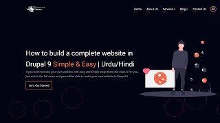 How to build a complete website in Drupal 9  Simple amp Easy  UrduHindi [upl. by Oppen]