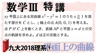 九州大学2018理系第1問でじっくり学ぶ 数学III特講・平面上の曲線⑤ [upl. by Joanna]