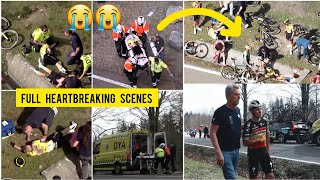 🙆JONAS VINGEGAARD was given oxygen and rushed to hospital after horrifying pileup crash at Itzulia [upl. by Adela]