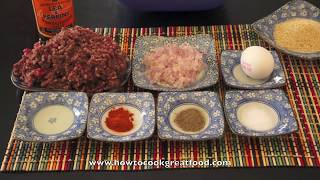 Homemade Juicy Burger Patties Recipe  Super Fast amp Tasty Beef Hamburger Patty [upl. by Ahsinid41]