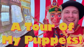 A Tour Of My Puppets From The Punch And Judy Show [upl. by Ahtanoj]