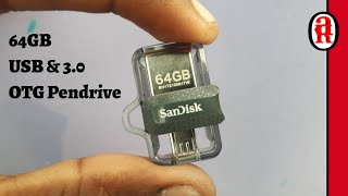 Sandisk Ultra Dual 64GB USB 30 OTG Pen Drive Unboxing [upl. by Aelyk492]