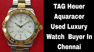 Used TAG Heuer Aquaracer Mens Quartz Watch With Date tagheuer secondhandwatch usedwatch quartz [upl. by Blank]