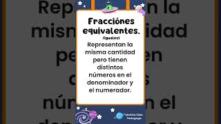 Fracciones equivalentes [upl. by Htide]