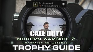 PRECOGNITIVE PARANOIA TROPHY GUIDE  MODERN WARFARE 2 CAMPAIGN REMASTERED GUIDE [upl. by Xenia682]