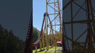 The Most Intense Roller Coaster Intimidator 305 at Kings Dominion [upl. by Nnylyoj131]