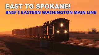 East to Spokane  BNSFs Lakeside Subdivision through eastern Washington [upl. by Cormac]