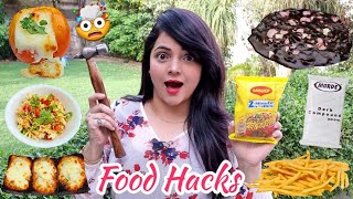 Testing Viral FOOD HACKS 4  Fun Vlog [upl. by Deuno704]