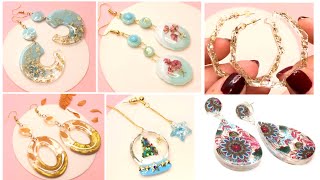 Resin Crafts Earrings funshowcase DIY [upl. by Porush]