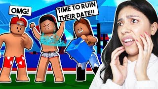 I WENT ON MY FIRST DATE amp MY BEST FRIEND GOT JEALOUS SO SHE RUINED THE DATE  Roblox Roleplay [upl. by Ardnikat]