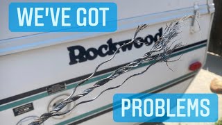 Repairing a broken cable on a 1997 Rockwood Freedom popup [upl. by Ykcaj]