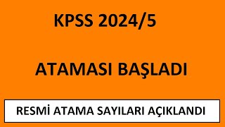 27 BİN SAĞLIK ATAMASI BAŞLADI  KPSS 20245 SAĞLIK BAKANLIĞI ATAMASI KADRO SAYILARITERCİH TARİHİ [upl. by Rizas]