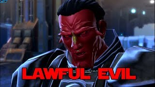 SWTOR  Sith Warrior being Lawful Evil Badass Dialogue [upl. by Lowenstern]