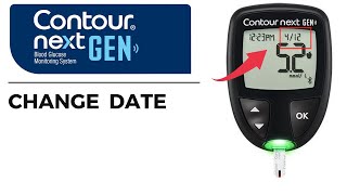 Change Date in Contour Next Gen I Contour Plus Elite Blood Glucose meter [upl. by Kenti]