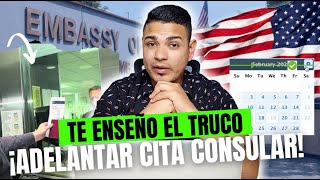 ESTE es el TRUCO para ADELANTAR LA CITA EN EL CONSULADO AMERICANO 🇺🇸 inmigracionbywillrodriguez [upl. by Dlanar900]