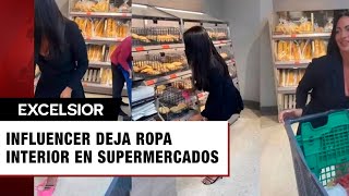 ¡Exhibicionista Influencer dejaba chones usados en supermercados vídeos causan polémica [upl. by Gilpin]