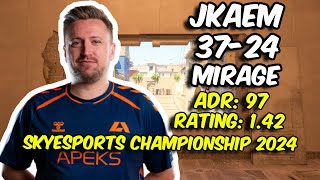 BLEED jkaem 3724 vs True Rippers Mirage Skyesports Championship 2024  CS2 POV [upl. by Ramunni156]