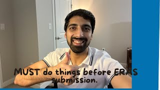 The Must Dos before the ERAS submission MATCH2025 USMLE [upl. by Kaltman98]