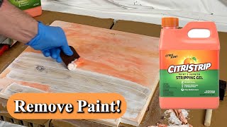 How to Strip Paint or Varnish Off Wood Using Citristrip Gel [upl. by Hunt689]