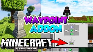 WAYPOINT ADDON│WAYBELT PARA MINECRAFT PE 11610056│MINECRAFT BEDROCK 116 [upl. by Nadda]