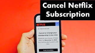 How to Cancel Netflix Subscription on TV Phone or Computer [upl. by Aydne785]