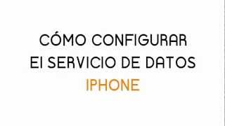 Tutorial iPhone Configuración servicio de datos Jazztel [upl. by Ardyaf]