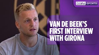 Donny van De Beeks first interview as new Girona FC signing [upl. by Nehte]