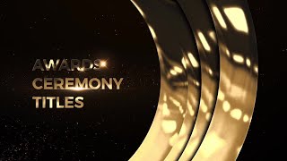 Awards Ceremony Titles Premiere Pro Templates [upl. by Aizitel687]