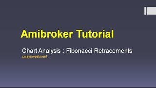 Amibroker TutorialFibonacci Retracement [upl. by Eibbob405]