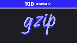 gzip file compression in 100 Seconds [upl. by Ahsinhoj]