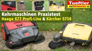 Haaga 677 u Kärcher S750 Test  AkkuKehrmaschine oder Handkehrmachine  Der Praxis Vergleich [upl. by Anuala]