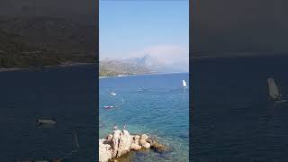 ❤️🔥Beach Dole Camp Dole Zivogosce Croatia travel travelvlog croatia [upl. by Ahsirat]