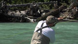 Spey casting Todd Scharf of Upstream Adventures talk about spey fishing [upl. by Enatan]