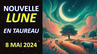 LA NOUVELLE LUNE EN TAUREAU DU 8 MAI 2024 AUX LUMIÈRES DE LASTROLOGIE [upl. by Bust]