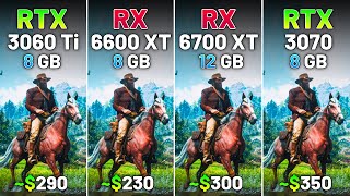 RTX 3060 Ti vs RX 6600 XT vs RX 6700 XT vs RTX 3070  Test in 12 Games in 2024 [upl. by Bresee]