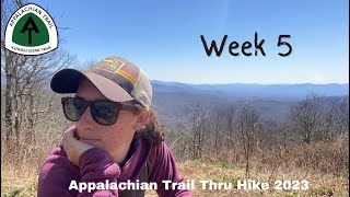 Week 5  Appalachian Trail Thru Hike 2023 NOBO [upl. by Olga]