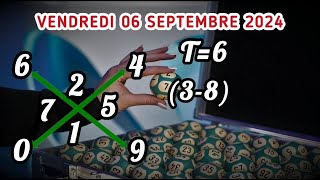 CROIX LOTO DU VENDREDI 06 SEPTEMBRE 2024 ET REPERE DU JOUR [upl. by Enrobso]