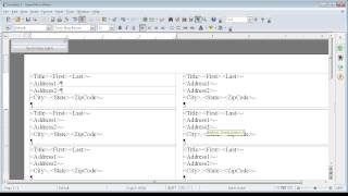 OpenOffice Mail Merge Part 4 of 7 [upl. by Deloria]