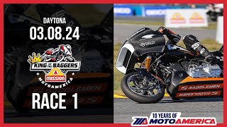 Mission King of the Baggers Race 1 at Daytona 2024  FULL RACE  MotoAmerica [upl. by Roderica947]