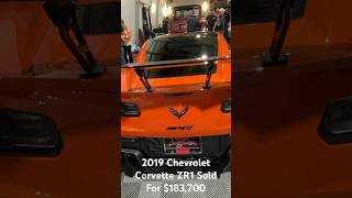 2019 Chevrolet Corvette ZR1 Sold For 183700 [upl. by Leorsiy]