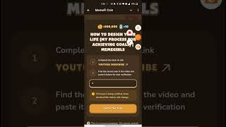 Memefi Video Code today  How to Design Your Life My Process For Achieving Goals  MEMEFI [upl. by Horner]